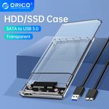  Hộp Đựng Ổ Cứng Di Động HDD Box 2.5 ORICO 2139U3 USB 3.0 - 2.5 inch Nhựa Trong Suốt - Hàng Chính Hãng Phân Phối Viscom 