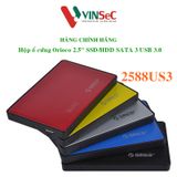  Hộp ổ cứng Orico 2588US3 DI ĐỘNG 2.5" SSD/HDD SATA 3 USB 3.0  - HÀNG CHÍNH HÃNG PHÂN PHỐI VISCOM 