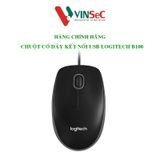  Chuột có dây Logitech B100 - Hàng Chính Hãng - Tem DIGIWORLD / VĨNH XUÂN Phân Phối 