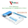 Hộp Ổ Cứng Orico BA2110-CR Backuper 2.5" SSD/HDD SATA 3 USB 3.0 - Nhựa trong suốt- Hàng Chính Hãng