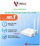  Bộ Phát Wifi TP-Link Archer C24 ( thay thế 940N ) Băng Tần Kép AC750 - Hàng Chính Hãng 