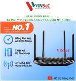  Bộ Phát Wifi TP-Link Archer C6 Gigabit MU-MIMO Chuẩn AC 1200Mbps - Hàng Chính Hãng 