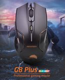  Chuột quang máy tính gaming có dây RGB NEWMEN G8 PLUS BK (đen) - USB/6 nút/800-4200CPI/PixArt - Hàng Chính Hãng 