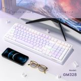  Bàn phím cơ Newmen GM328 E-Sports, Purple White / Gray White 