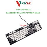  Bàn phím cơ có dây gaming NEWMEN GM330, Hotswap, Keycap ABS Double-shot, LED đa chế độ xuyên phím, độ bền trên 50 triệu lượt nhấp, tặng kèm bộ keycap trắng- Hàng Chính Hãng 