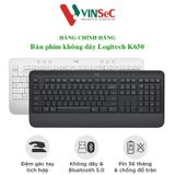  Bàn phím không dây Logitech K650 Signature Bluetooth - Hàng Chính Hãng – Tem DIGIWORLD / VĨNH XUÂN 