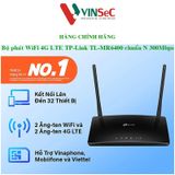  Bộ Phát Wifi 4G LTE TP-Link TL-MR6400 Chuẩn N 300Mbps - Hàng Chính Hãng 