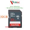 Thẻ nhớ SDHC 32GB Sandisk Ultra UHS-I ( cho máy ảnh ) - Hàng Chính Hãng