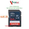 Thẻ nhớ SDXC 64GB Sandisk Ultra UHS-I ( cho máy ảnh ) - Hàng Chính Hãng