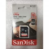  Thẻ nhớ SDHC 16GB Sandisk Ultra UHS-I ( cho máy ảnh ) - Hàng Chính Hãng 