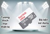  Thẻ Nhớ MicroSDHC SanDisk Ultra 100MB/s 667x SDSQUNR  32GB / 64GB / 128GB / 256GB – Hàng Chính Hãng 