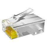  Hạt đầu bấm mạng UTP RJ45 Cat5e Tenda TEH5E010 Mạ Vàng (Hộp 100 con) - Hàng Chính Hãng 