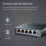  Gigabit Vỏ thép - Thiết bị chuyển mạch ( Bộ chia mạng ) Switch TP-Link TL-SG105 5-Port Gigabit RJ45 Tăng tốc máy chủ - Hàng Chính Hãng 