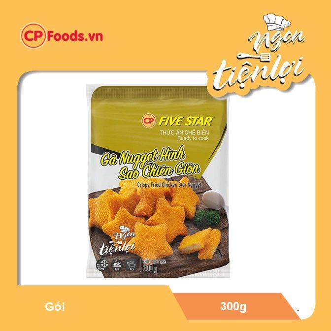  CP Gà nugget hình sao - túi 300g 