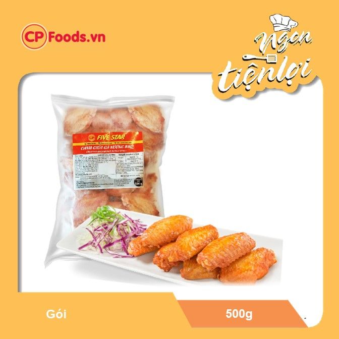  CP Cánh gà giữa BBQ - túi 500g 