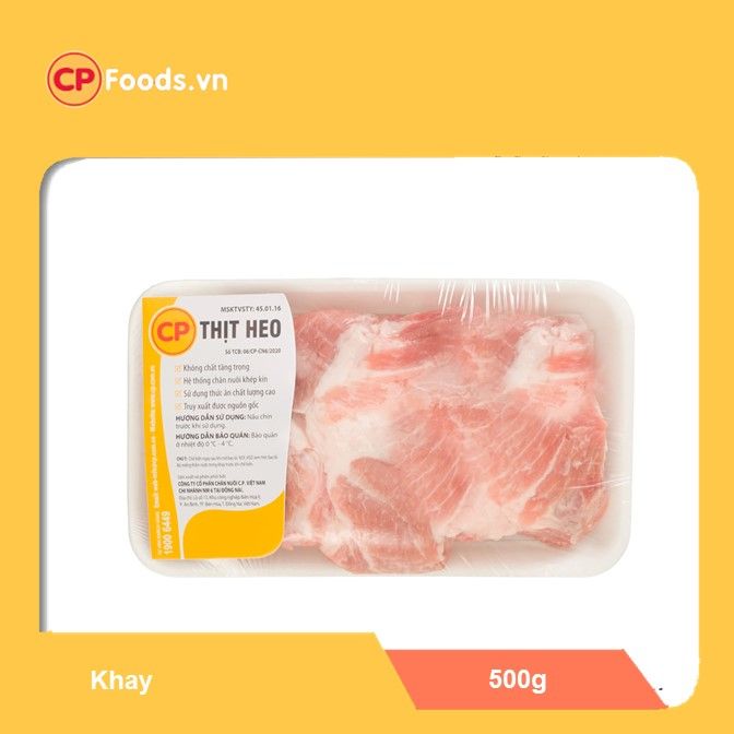  Nạc dăm heo CP khay 500g 