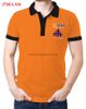 Đồng phục áo thun nam cổ trụ màu cam 06