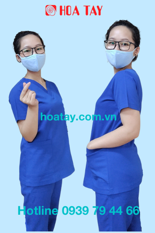 Bộ phẫu thuật/ phòng mổ/scrubs cổ tim nam nữ