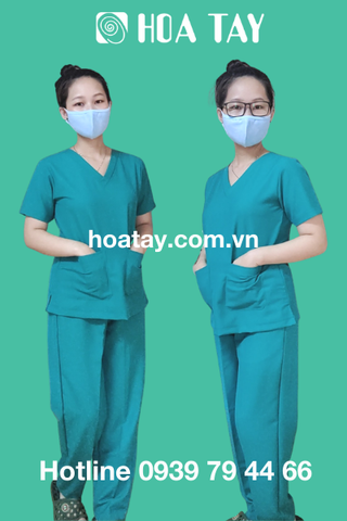 Bộ phẫu thuật/ phòng mổ/scrubs cổ tim nam nữ