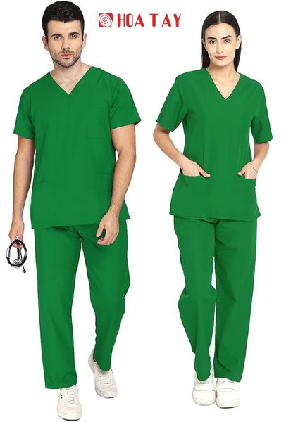 Bộ phẫu thuật/ phòng mổ/scrubs cổ tim nam nữ