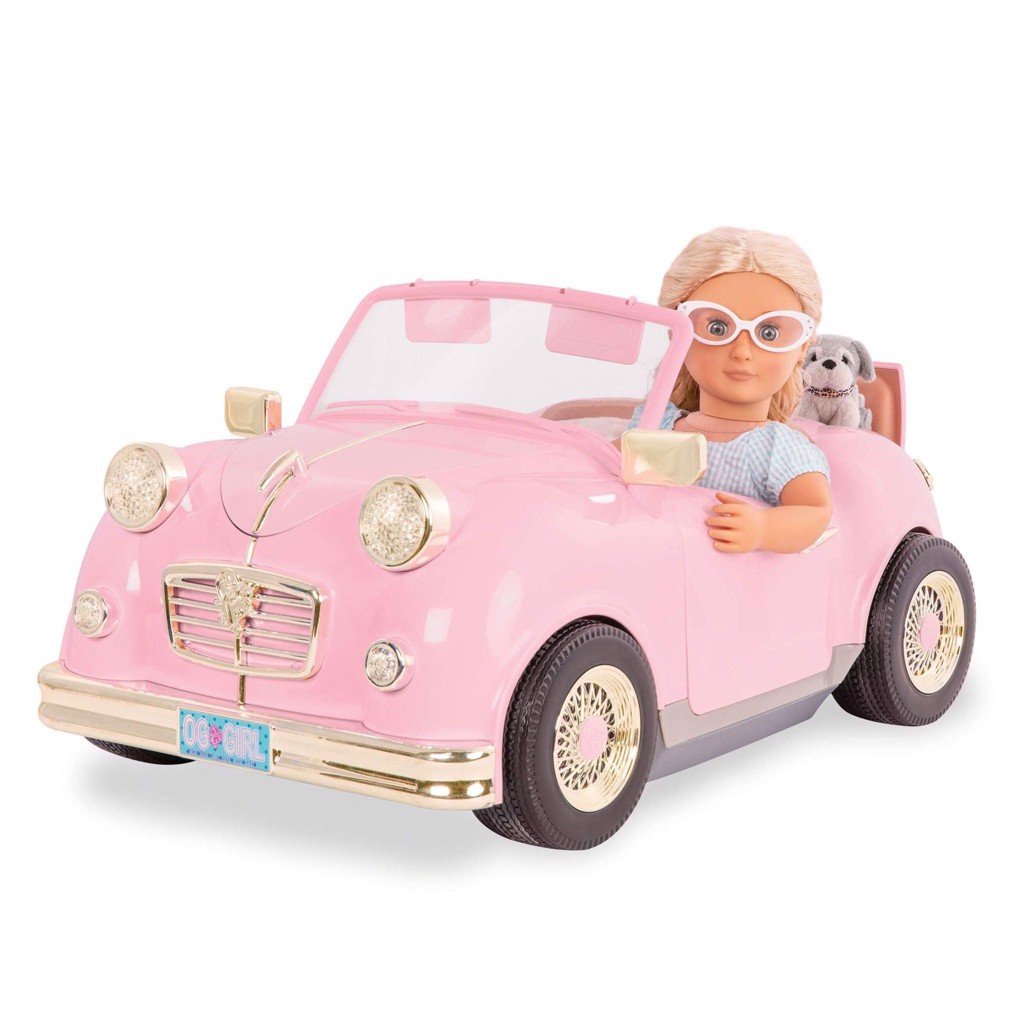 Retro Car For 18 Doll (Without Roof)
