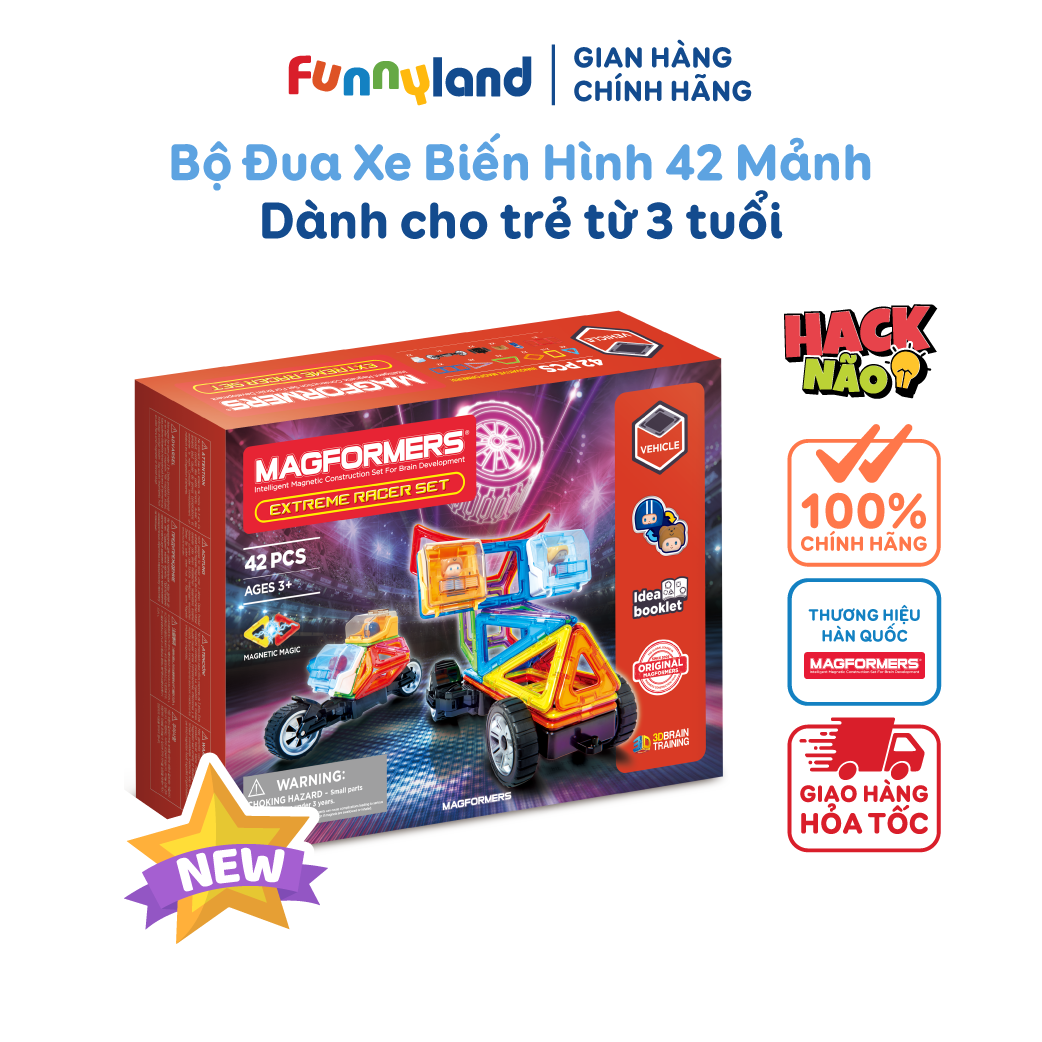 Bộ Xe Đua Biến Hình 42 Mảnh