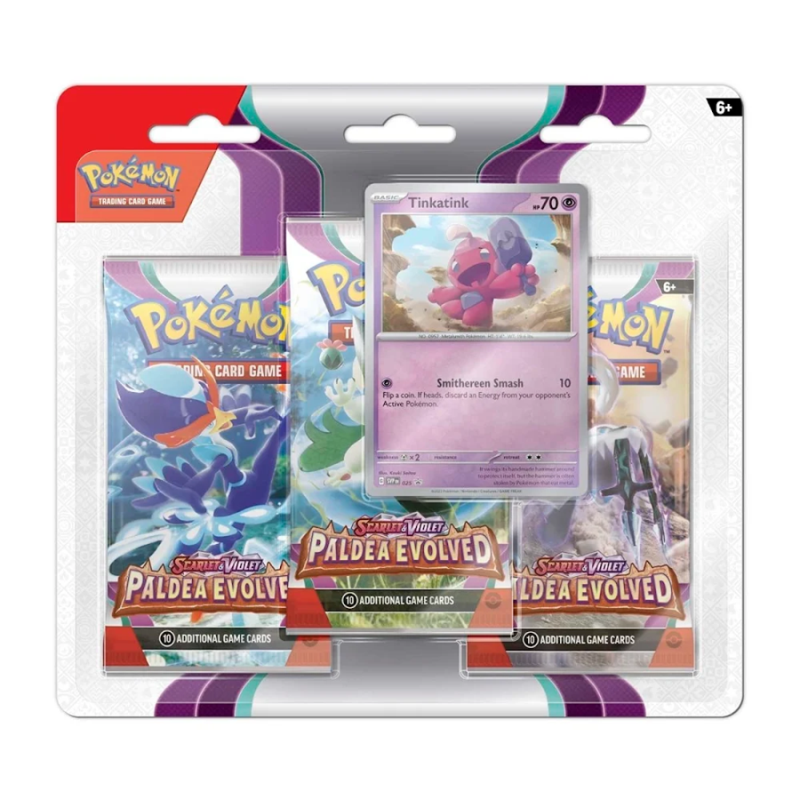  Thẻ POKÉMON TCG SV02 3 BLISTER 