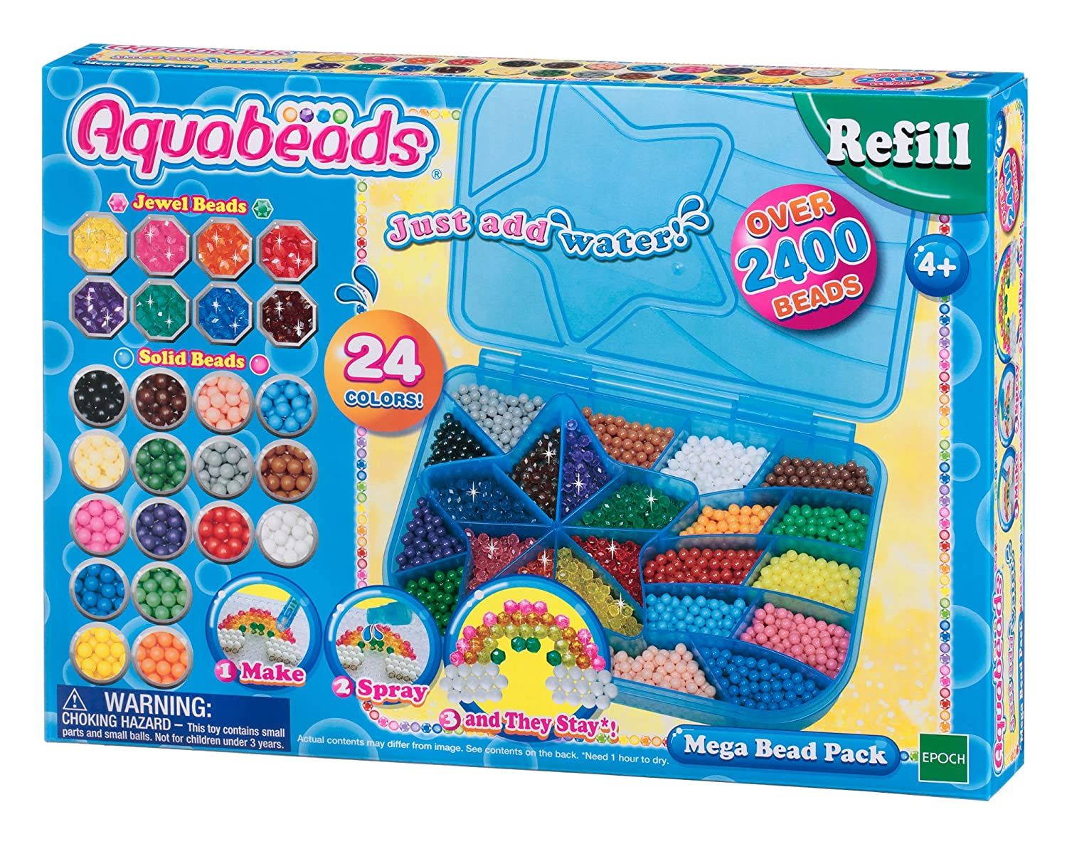  Bộ hạt sáng tạo Aquabeads Mega Bead (24 màu) 