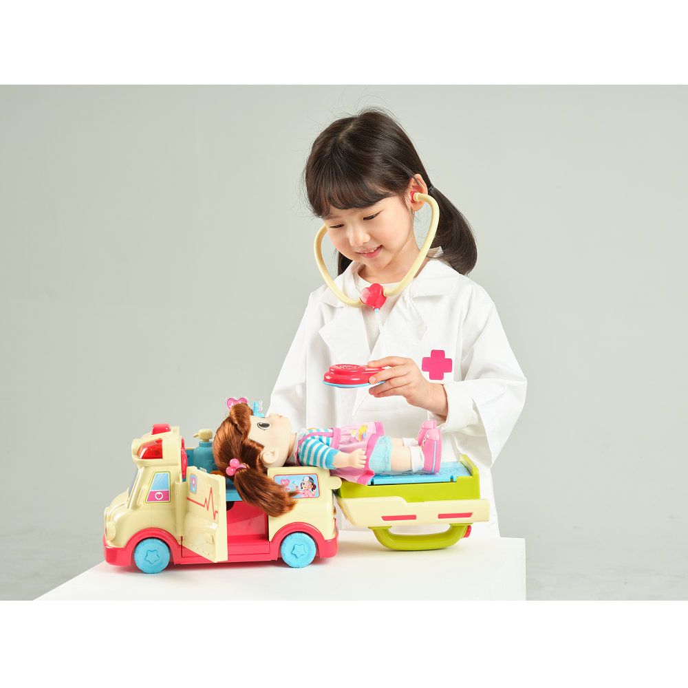 Xe Cấp Cứu Bệnh Viện Dalimi (không kèm búp bê)