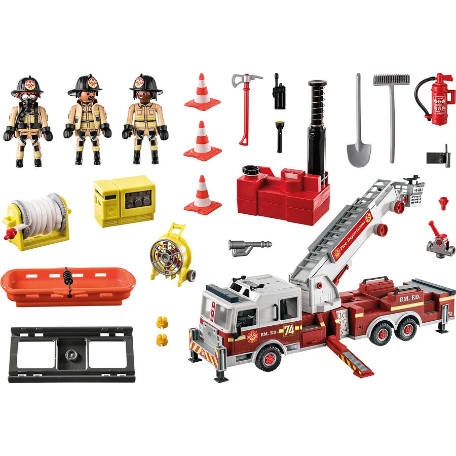  Mô hình Phương tiện cứu hộ: Xe thang chữa cháy 