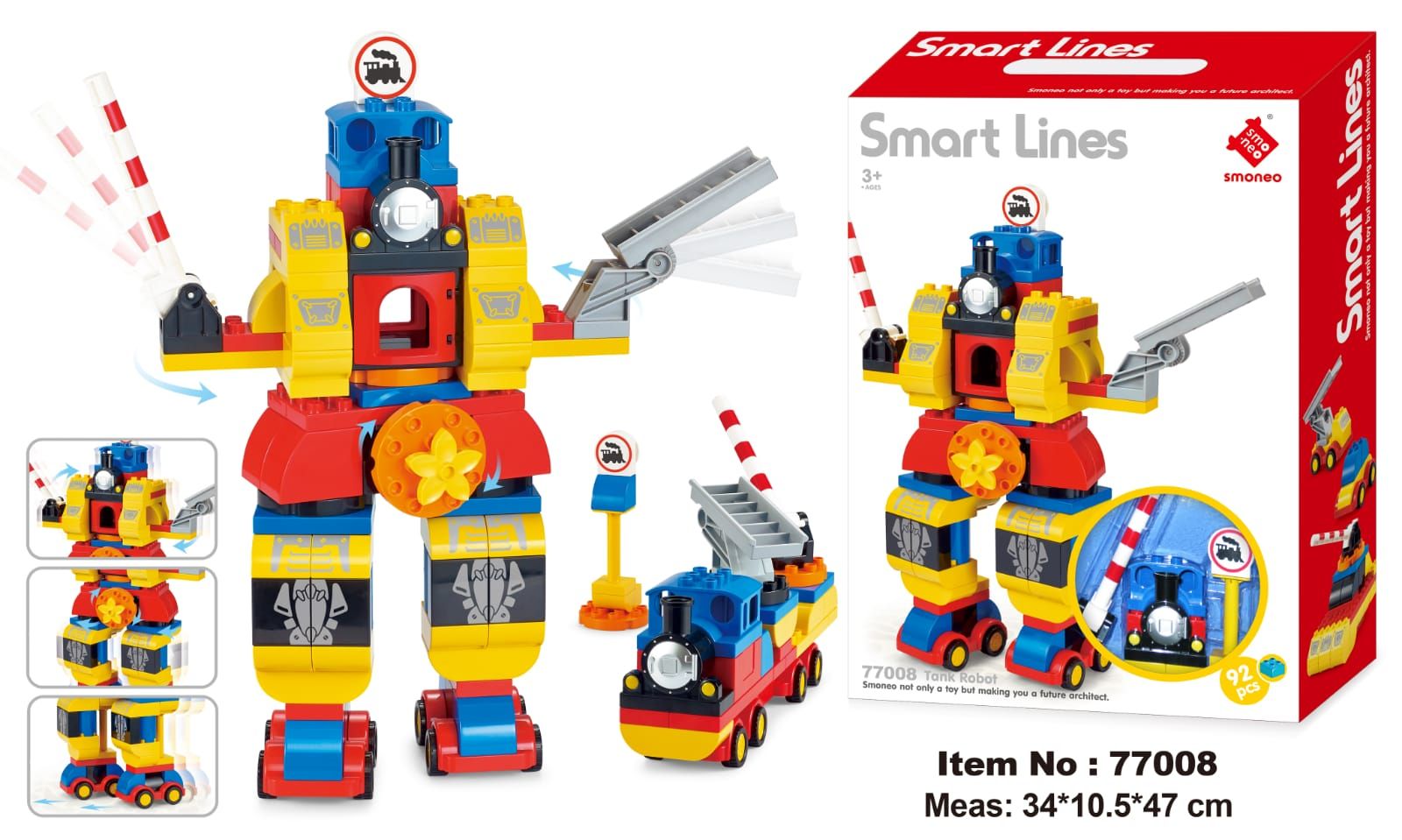 Chariot Robot Blocks 61PCS