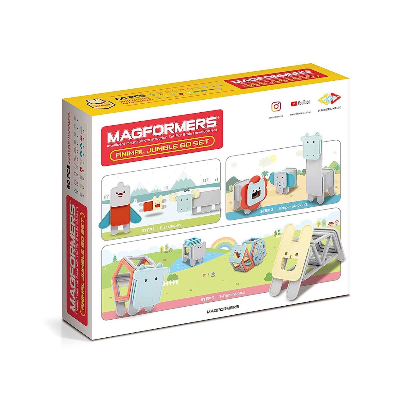 Magformers Animal Jumble 60 Set