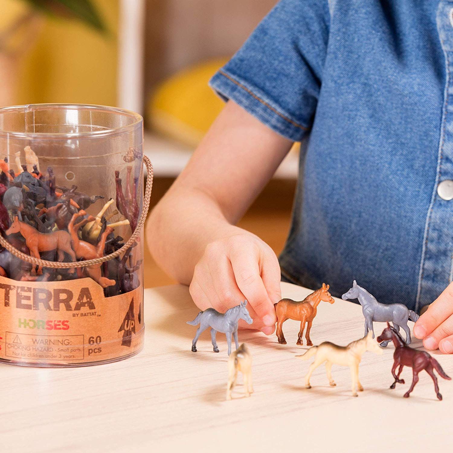 Horses Toy in a Tube (60-Piece)