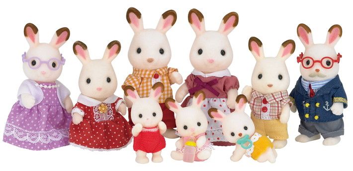 Chocolate Rabbit Family