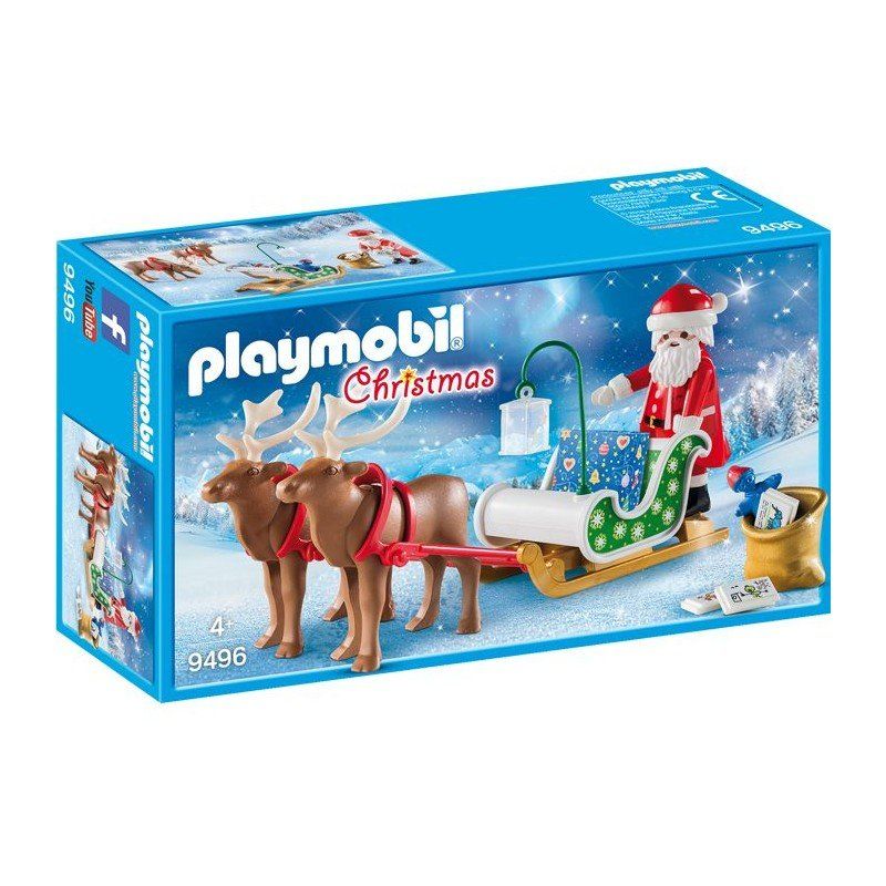 Xe trượt tuyết của ông giá Noel và tuần lộc