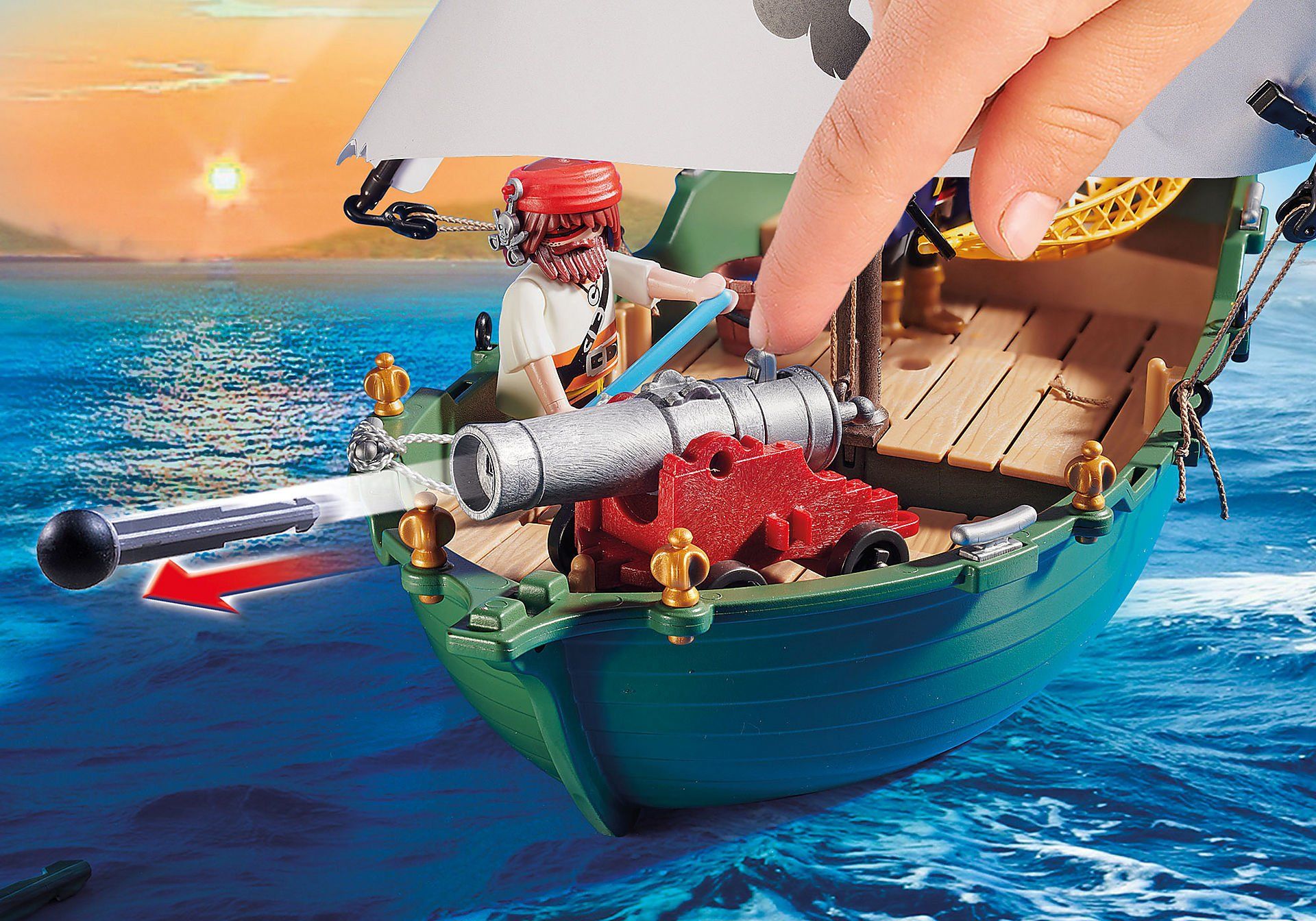 Tàu hải tặc với động cơ dưới nước