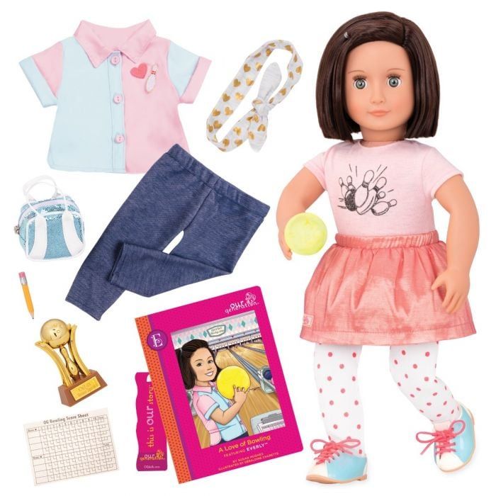 Everly Doll - Deluxe Bowling W/ Book