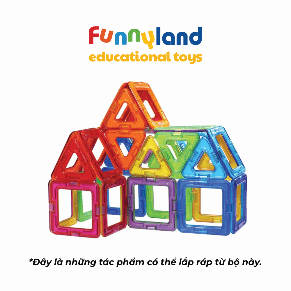 Đồ chơi xếp hình nam châm Hàn Quốc Magformers bộ cơ bản 30 mảnh