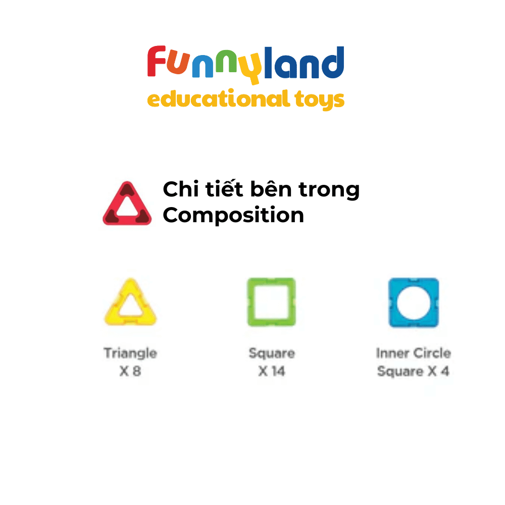 Đồ chơi xếp hình nam châm Hàn Quốc Magformers bộ mở rộng 30 mảnh