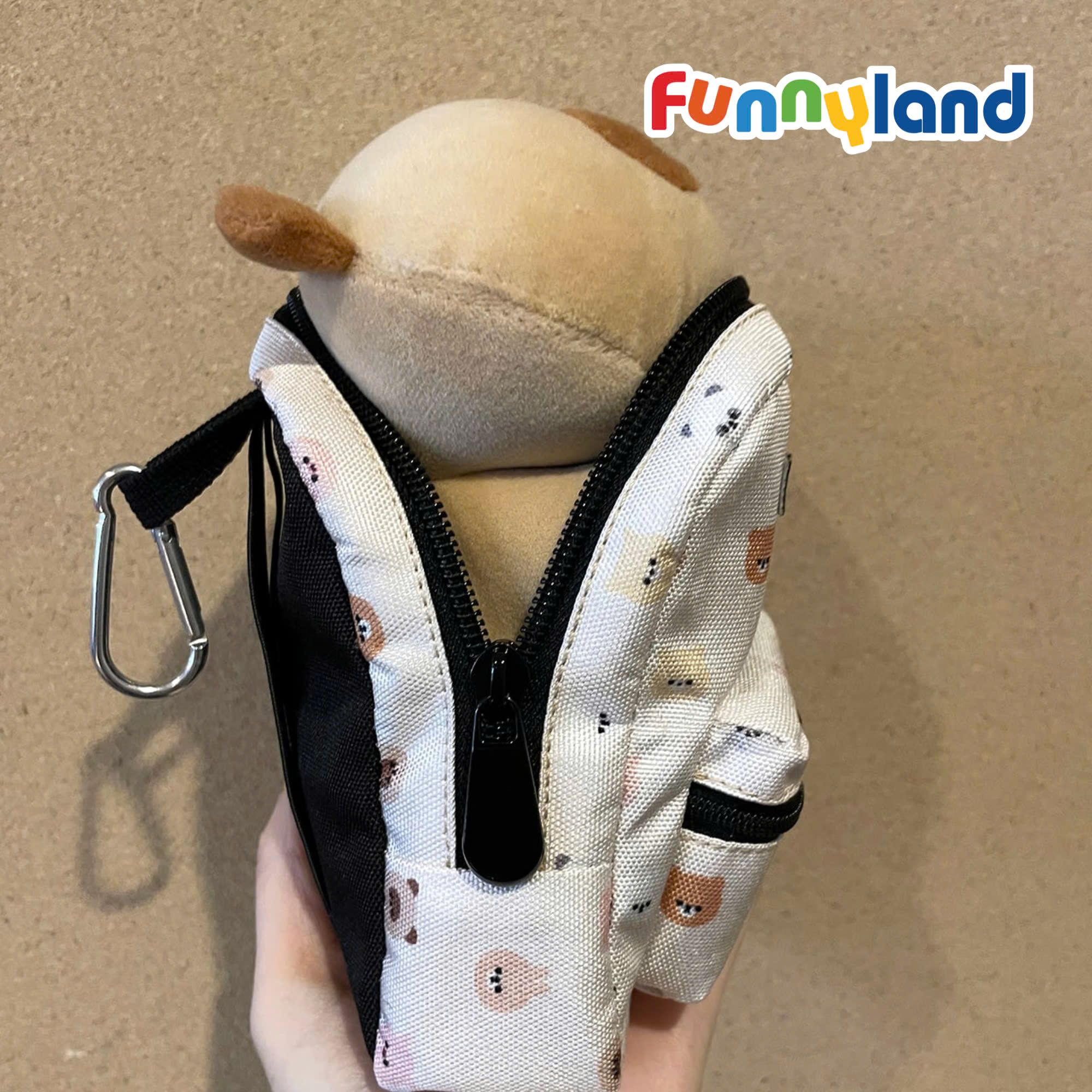 Phụ kiện MofmoFriends Mini Backpack with Carabiner Hook - Blue