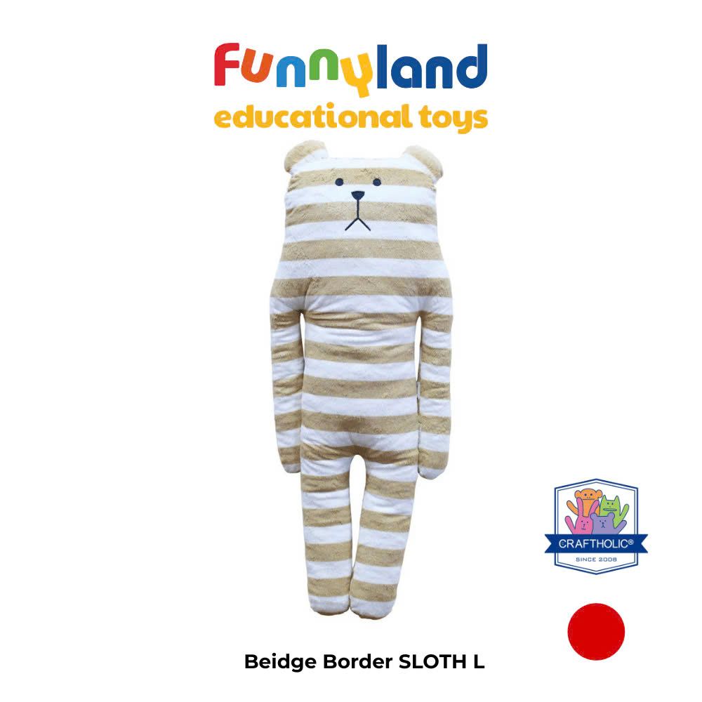 Gấu bông Nhật Bản Craftholic - Chú Gấu Beidge Border SLOTH