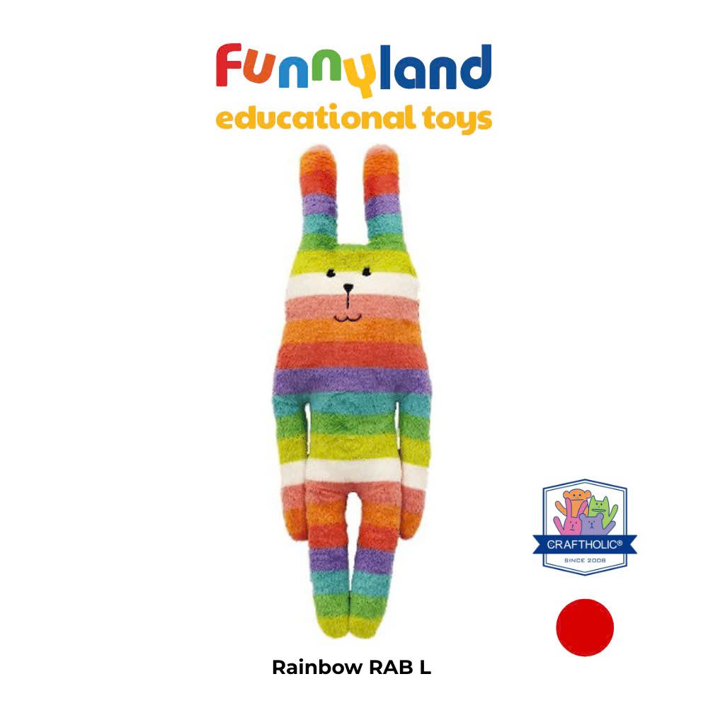 Gấu bông Nhật Bản Craftholic - Chú Thỏ Rainbow RAB