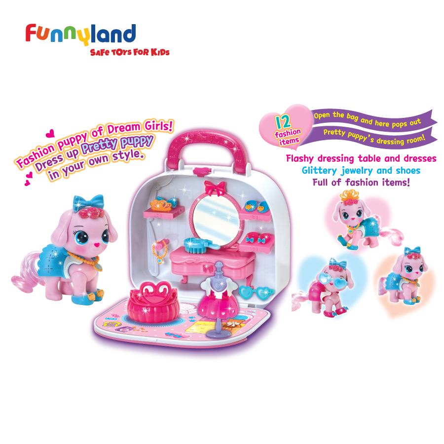 Pretty Puppy Dress room
