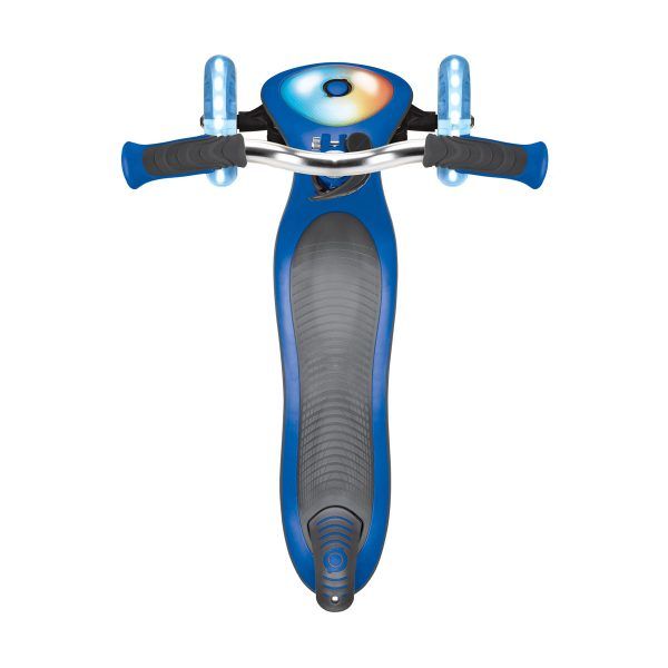  Xe trượt scooter 3 bánh gấp gọn có bánh xe và mặt trước phát sáng GLOBBER ELITE PRIME cho trẻ em từ 3 đến 9 tuổi (Xanh dương/Hồng) 