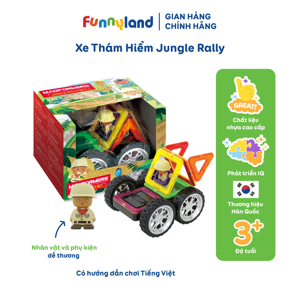 Bộ Xe Thám Hiểm Jungle Rally (Kèm Nhân Vật)