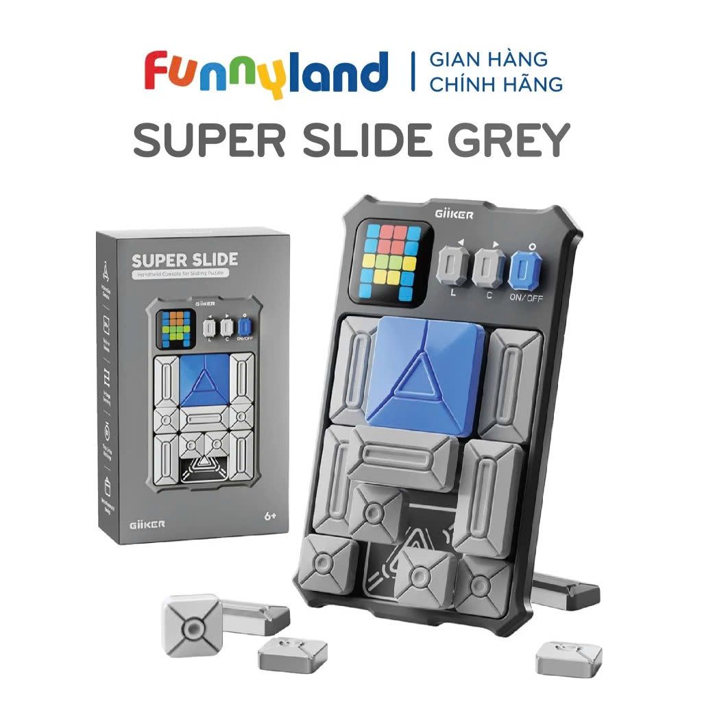 Đồ chơi xếp hình nam châm cảm ứng thông minh Giiker Super Slide Grey