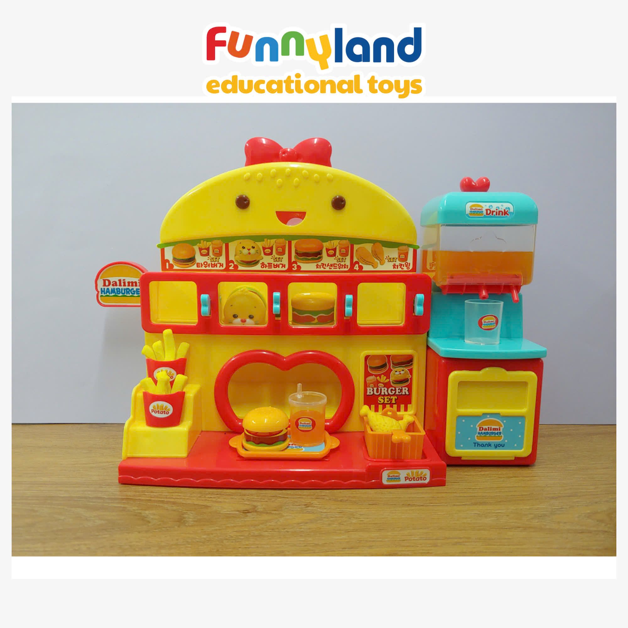 Bộ tiệm bánh Hamburger Dalimi kèm đất nặn