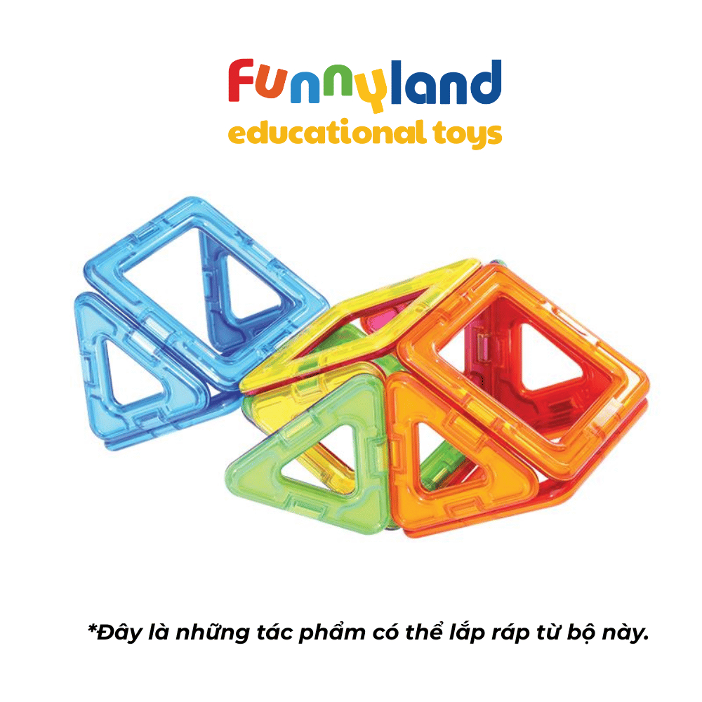 Đồ chơi xếp hình nam châm Hàn Quốc Magformers Bộ cơ bản 14 mảnh