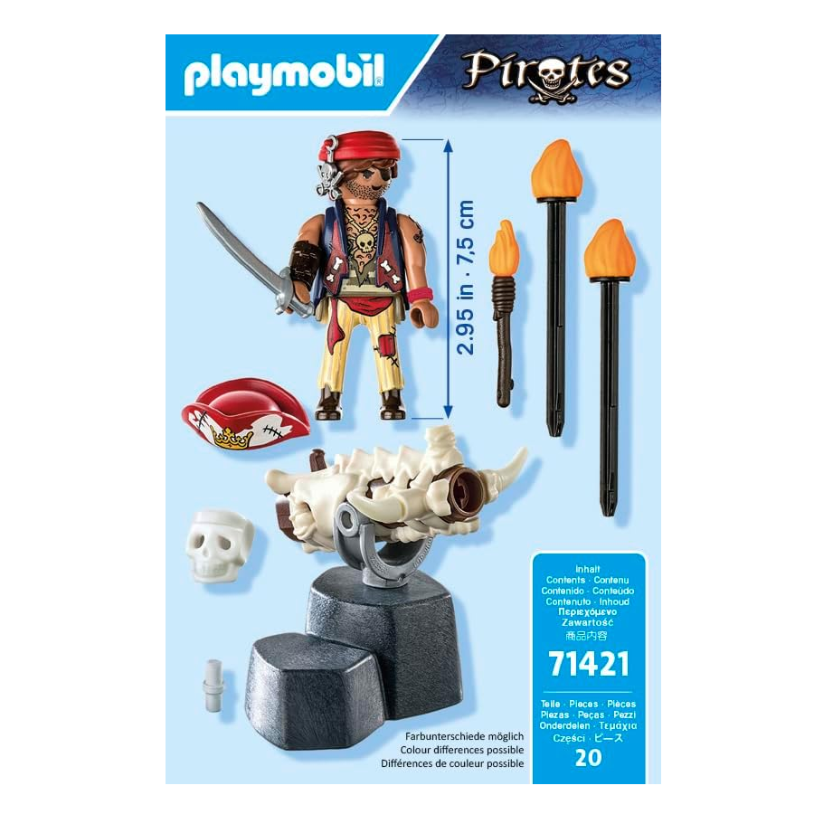 Đồ chơi mô hình Người bắn súng đại bác Playmobil