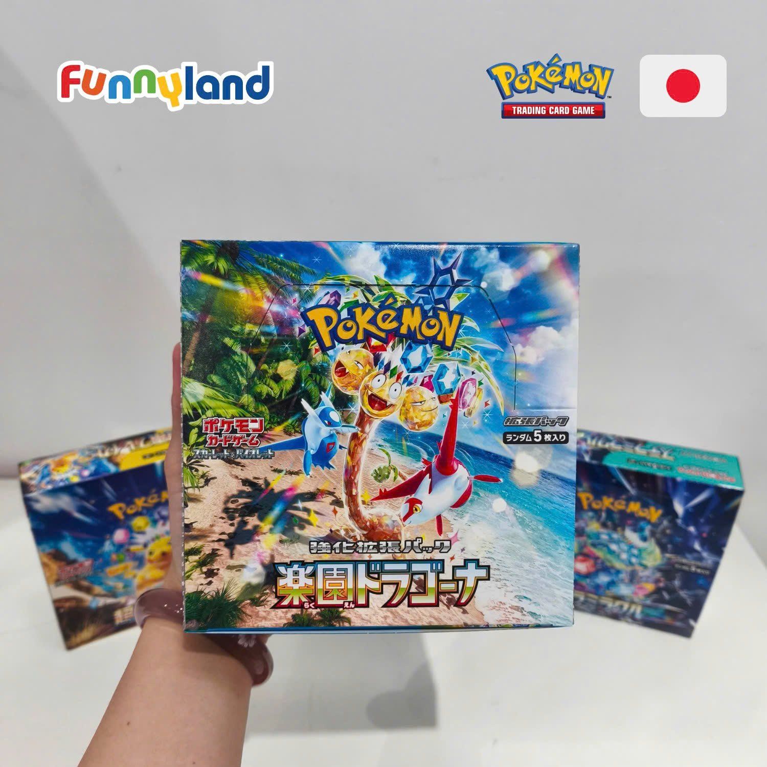 Bộ Thẻ bài Pokemon TCG - Bộ thẻ bài Mở Rộng Rakuen Dragone SV7a ( Tiếng Nhật)